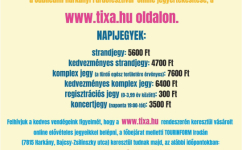 Jubileumi Fürdőfesztivál belépőjegyek elővételben