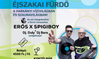 Decemberi éjszakai fürdő Harkányban - ERŐS X SPIGIBOY