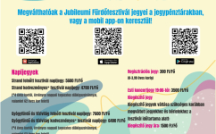 Jubileumi Fürdőfesztivál belépőjegy árak 2023.08.25-27