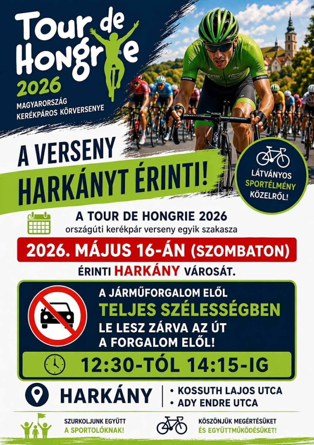 Tájékoztatás - Information Tour de Hongrie Harkányban