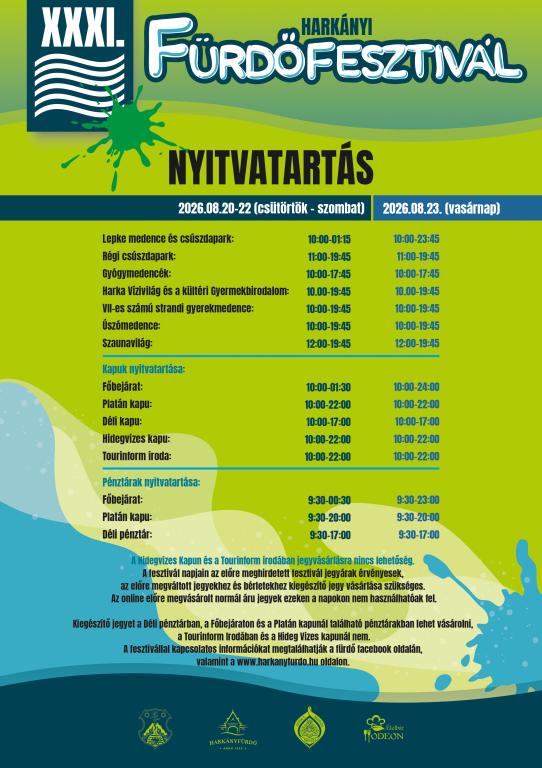 Nyitvatartás / Opening Hours Change/Änderung der Öffnungszeiten