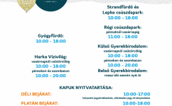 Nyitvatartás változása / Opening Hours Change / Geänderte Öffnun