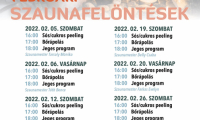Szaunaprogramok februárban