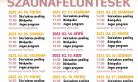 Márciusi szaunaprogramok