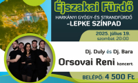 Július 19. – Orsovai Reni a Harkányi Gyógy - és Srandfürdőben