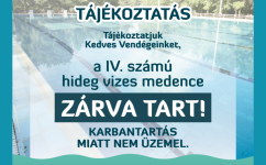 Tájékoztató a hideg vizes sportmedence nyitásról